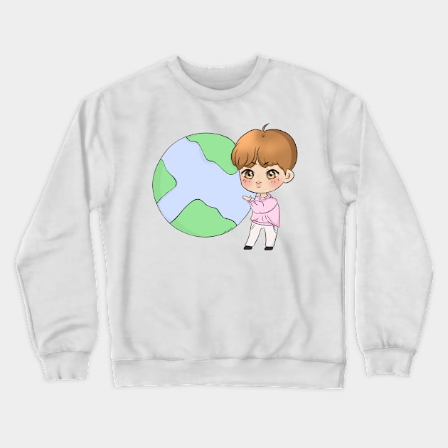 Jin Crewneck Sweatshirt by aextheticxtrash